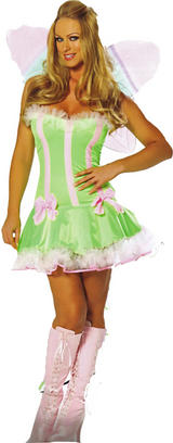 View Item Adult Ladies Uk Size10-12 Sexy Pretty Fairy Fancy Dress Pixie Costume (m/l)